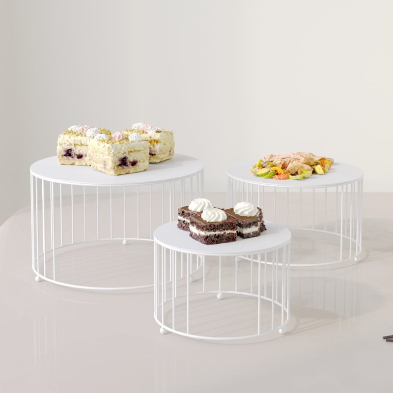 Díszítő desszert bemutató állvány – európai stílusú torta- és süteményes tál, modern egyszerű dizájn; anyag: Egyéb; kategória: Gyümölcstál; piacra kerülés: 2021 nyár.