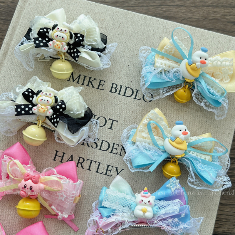 Χειροποίητο πλαστικό αξεσουάρ μαλλιών με σφιγκτήρα ελατηρίου, κορεατικού στυλ κεφαλόδεσμος για παιδιά, μοτίβο μονόκερος