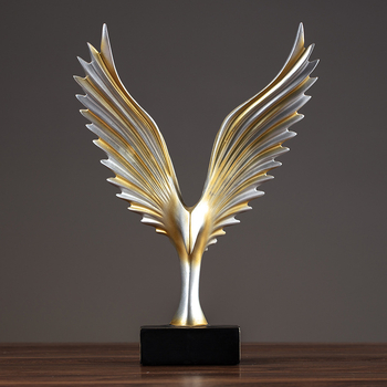 Ръчно изработена декоративна фигура на орел от синтетична смола – стил китайски, декорация за дневна стая