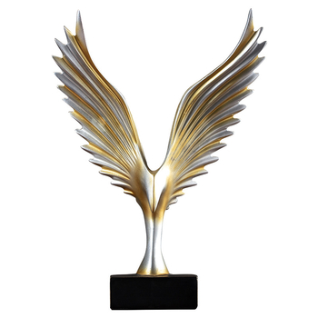 Ръчно изработена декоративна фигура на орел от синтетична смола – стил китайски, декорация за дневна стая