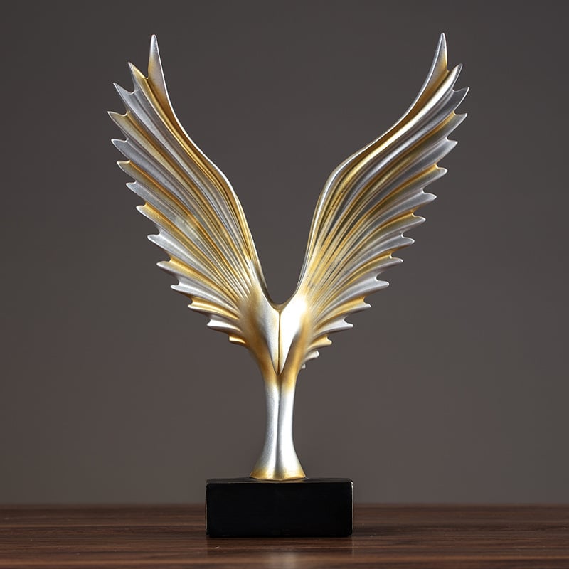 Ръчно изработена декоративна фигура на орел от синтетична смола – стил китайски, декорация за дневна стая