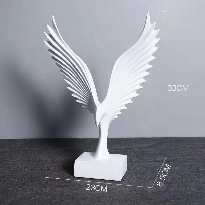 Ръчно изработена декоративна фигура на орел от синтетична смола – стил китайски, декорация за дневна стая