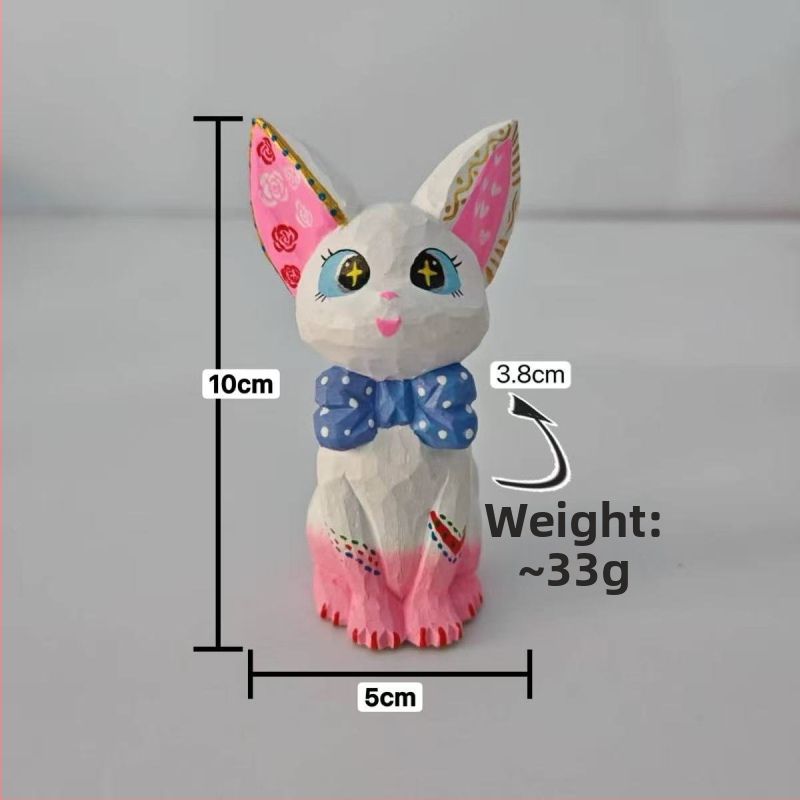 Basswood koka Gigi kaķa dekors birojā, TV skapim un kafijas galdiņam – roku gravēts, DIY gleznošana, mūsdienu māksla