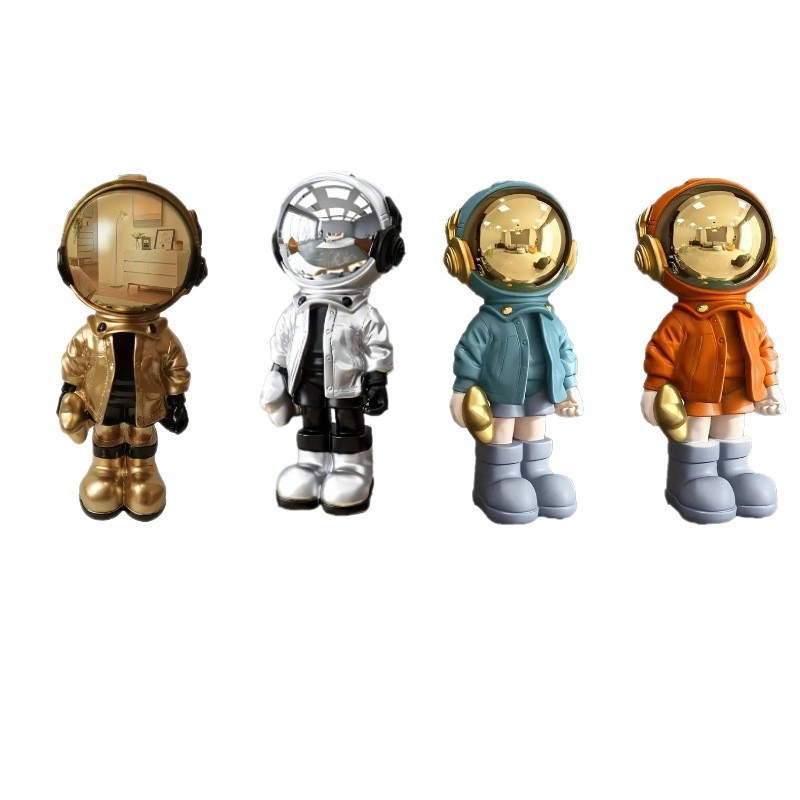 Skulptura astronauta od smole — moderna minimalistička umjetnička skulptura za dekor dnevnog boravka, marka Pleyihe