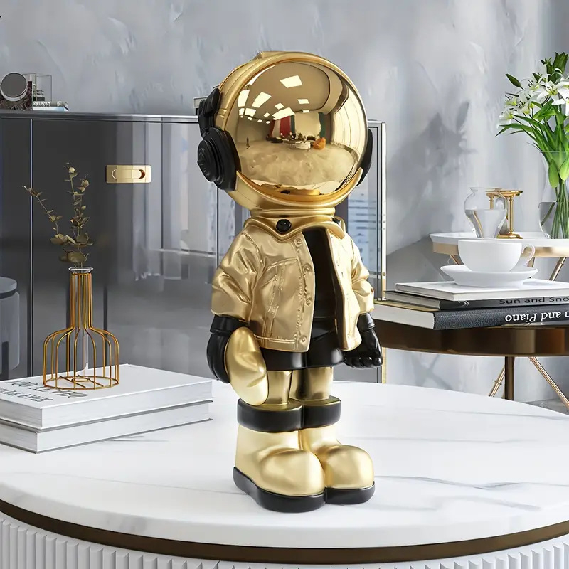 Skulptura astronauta od smole — moderna minimalistička umjetnička skulptura za dekor dnevnog boravka, marka Pleyihe