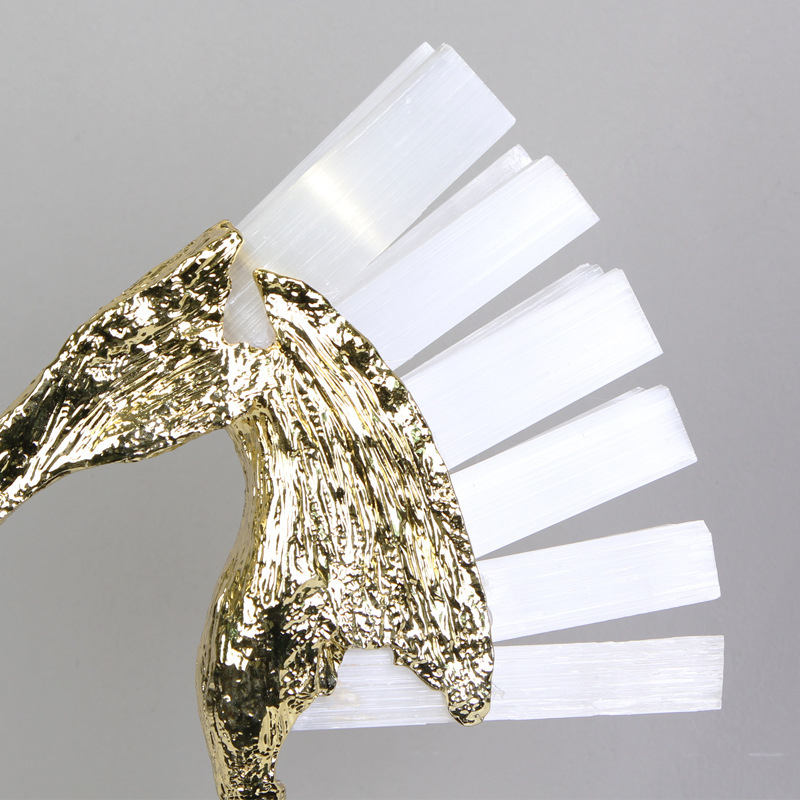 Fém lófej díszfigura, skandináv minimalista stílus, kézzel készített, testreszabható, Jinghui