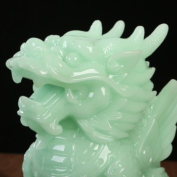 Двойка Кирин смолни статуетки за домашна декорация — смолни фигурки, подходящ подарък за домакинство и откриване на офис