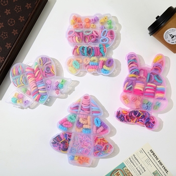 Bandă de păr pentru copii, cu elasticitate înaltă, handmade din materiale mixte, origine Yiwu, stil desene animate drăguț, lansare toamnă 2025.