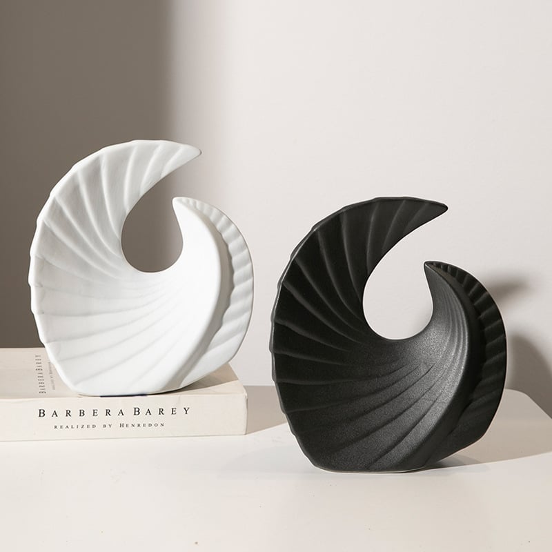 Geometrijski keramički ukras za interijere (Materijal: keramika; Kategorija: Geometrija; Stil: Moderna jednostavnost)