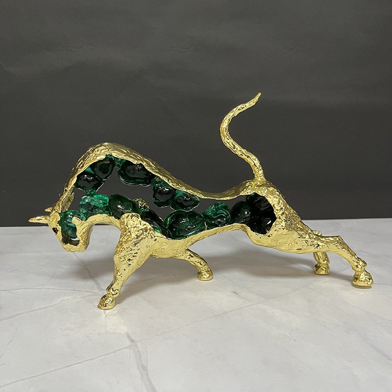 Dekoratna figura od cinkovog legure – par životinja za kućnu dekoraciju (Materijal: Metal; Obrada: Bez prilagodbe; Stil: Lagani luksuz; Poklon: Ne)