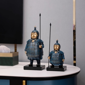 Figura Terakotske vojske – dekorativna figura od smole, u stilu Novog kineskog stila, dar za kolege i prijatelje