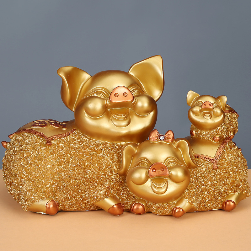 Свинска фигура от смола, домашен декор, китайски стил, марка If ice, подходящ подарък за домакинство