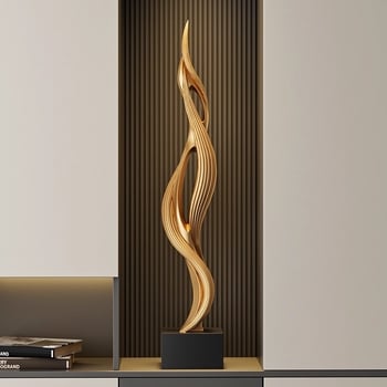 Statuetă de podea din rășină - Stil nou chinezesc, decor pentru hol și living, decor vertical pentru podea, cadou pentru mutare