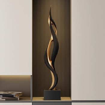 Statuetă de podea din rășină - Stil nou chinezesc, decor pentru hol și living, decor vertical pentru podea, cadou pentru mutare