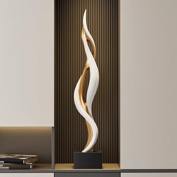 Statuetă de podea din rășină - Stil nou chinezesc, decor pentru hol și living, decor vertical pentru podea, cadou pentru mutare