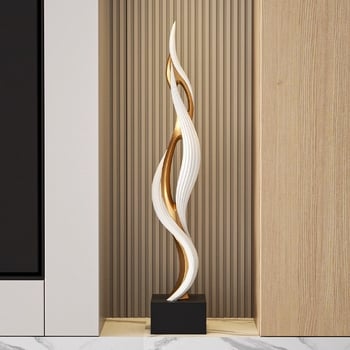 Statuetă de podea din rășină - Stil nou chinezesc, decor pentru hol și living, decor vertical pentru podea, cadou pentru mutare