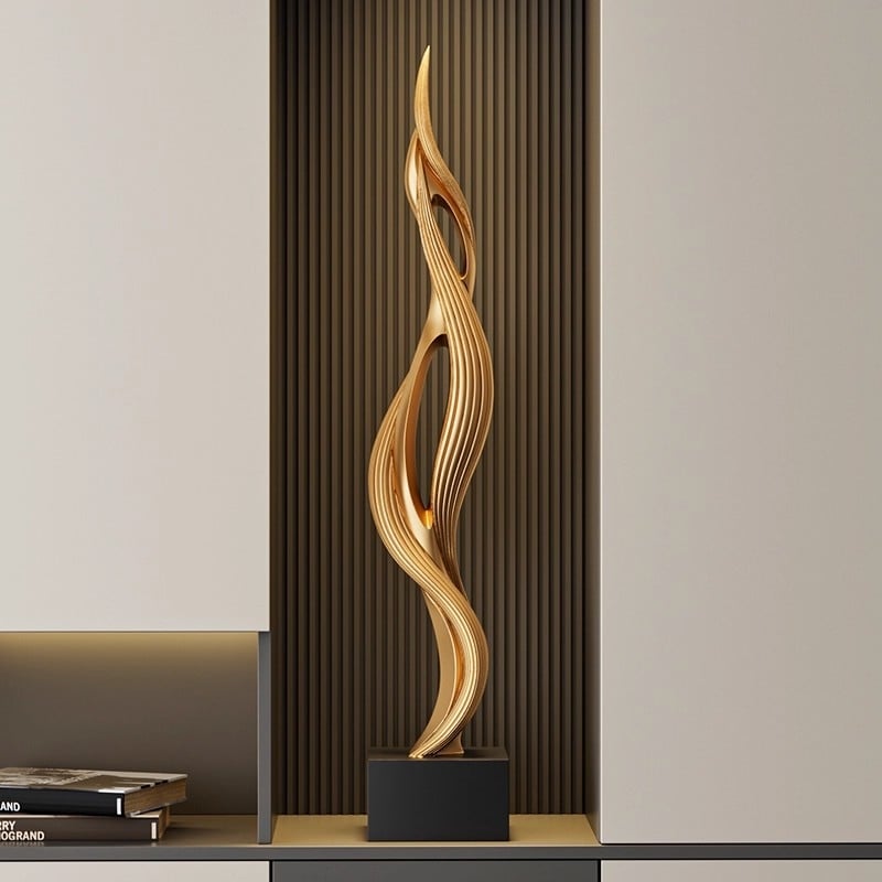 Statuetă de podea din rășină - Stil nou chinezesc, decor pentru hol și living, decor vertical pentru podea, cadou pentru mutare