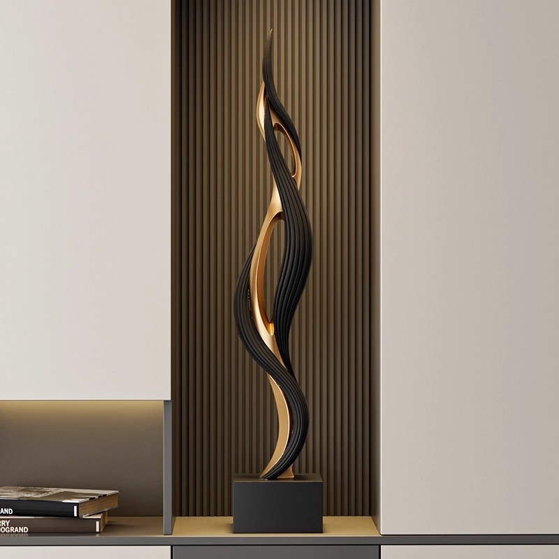 Statuetă de podea din rășină - Stil nou chinezesc, decor pentru hol și living, decor vertical pentru podea, cadou pentru mutare