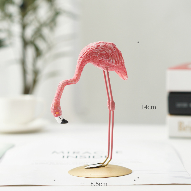 Željezni flamingo ukras, moderni minimalistički stil, prilagodljiva obrada, ptica motiv, za kućnu dekoraciju