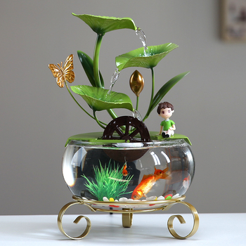 Írószobai lótusz dekoráció üvegből és kovácsolt vasból, kézzel készített, könnyed luxus stílus