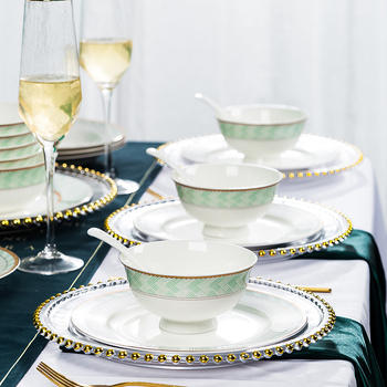 Set zdjela za rižu od bone china, kružni oblik, podglazurna površina, mikrovalna kompatibilnost, tisk logotipa i prilagodba