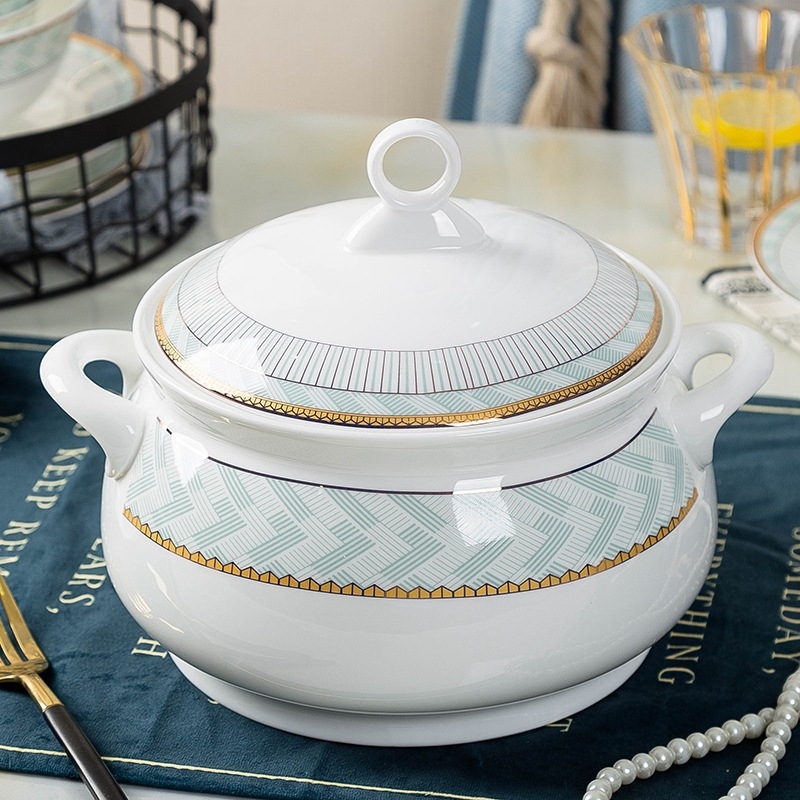 Set zdjela za rižu od bone china, kružni oblik, podglazurna površina, mikrovalna kompatibilnost, tisk logotipa i prilagodba