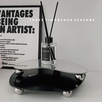 Ebakorrapärane akrüülpeegel taldrik aromaterapeiaks – kaasaegne käsitöö kodu-dekoratsioon; Materjal: Organiline klaas; Pind: Muu; Töötlemine: Puhas käsitöö; Pakend: Kartong