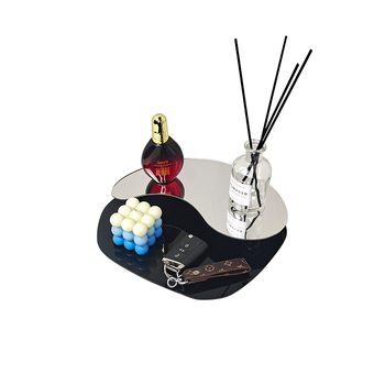 Ebakorrapärane akrüülpeegel taldrik aromaterapeiaks – kaasaegne käsitöö kodu-dekoratsioon; Materjal: Organiline klaas; Pind: Muu; Töötlemine: Puhas käsitöö; Pakend: Kartong