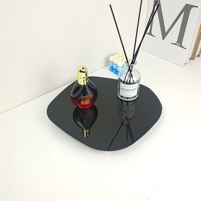 Ebakorrapärane akrüülpeegel taldrik aromaterapeiaks – kaasaegne käsitöö kodu-dekoratsioon; Materjal: Organiline klaas; Pind: Muu; Töötlemine: Puhas käsitöö; Pakend: Kartong