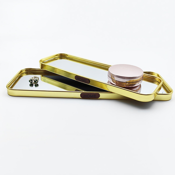 Luksuslik metalliline peegel-taldrik, ristkülikukujuline riipp-taldrik elamutele, käsitöö alumiiniumi sulamist ja klaasist, majapidamise interjööri dekoratsioon