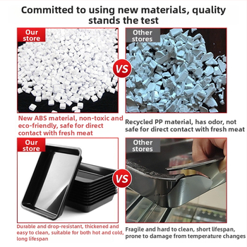 Lihatoote kuvamistaldrik – ABS-plastik, Yamajia bränd, lihtne stiil, Supermarket fresh food tray seeria