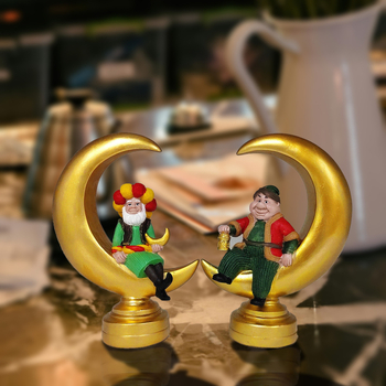 Figura od smole – lik sa Bliskog istoka, moderna umjetnost, stolna dekoracija, poklon spreman