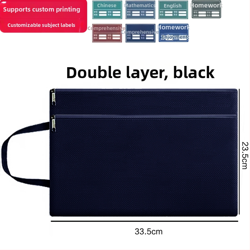 Jinna Oxford ūdensizturīga dokumentu soma ar rāvējslēdzēju – izdrukāts logotips, grūtniecības pārbaudei, karikatūru stilā