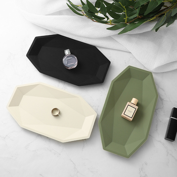 Nyolcszögletű szilikon kiállító tál ékszerek és kulcsok számára, INS stílus, könnyed luxus, egyenként csomagolva PP zacskóban