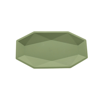 Nyolcszögletű szilikon kiállító tál ékszerek és kulcsok számára, INS stílus, könnyed luxus, egyenként csomagolva PP zacskóban