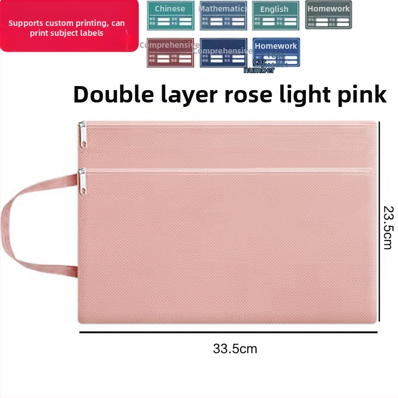 Mātes dokumentu soma ar izdrukātu logotipu, Oxford audums, rāvējslēdzējs, karikatūru dizains