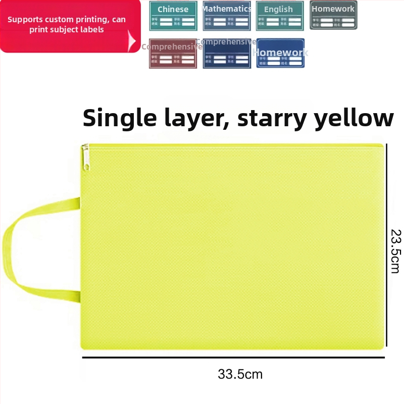 Mātes dokumentu soma ar izdrukātu logotipu, Oxford audums, rāvējslēdzējs, karikatūru dizains