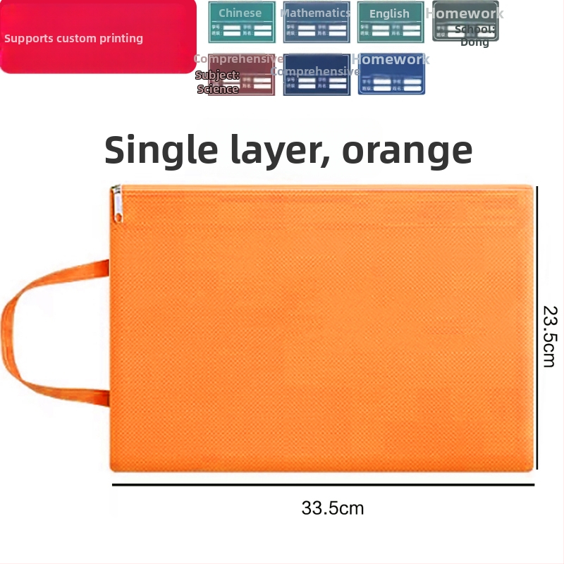 Mātes dokumentu soma ar izdrukātu logotipu, Oxford audums, rāvējslēdzējs, karikatūru dizains