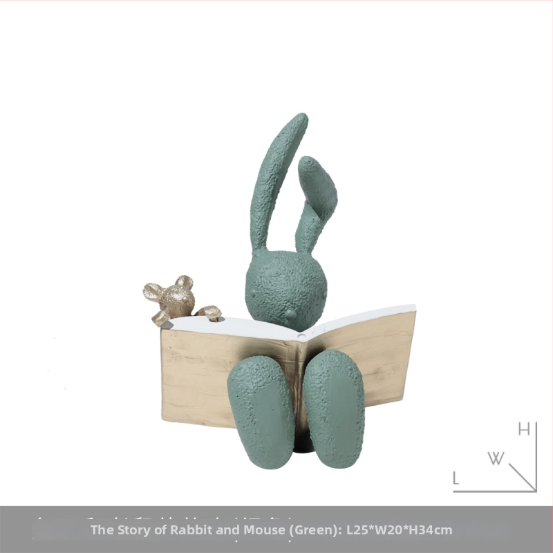 Sveķu zaķa skulptūra — mūsdienīgs minimālisma stils; materiāls: sveķi; Proces: skulptūra; zīmols: By the South.