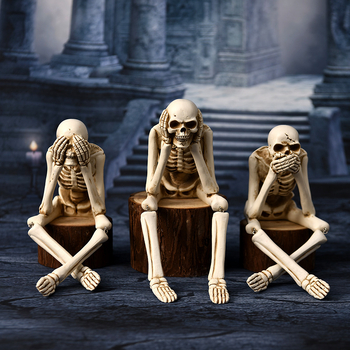 Top rhyme Rekvizit skeleta za Halloween – Sintetska smola, Ručne izrade od smole
