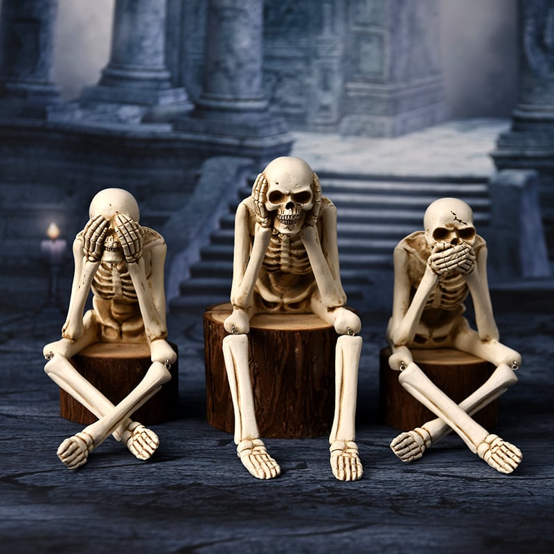 Top rhyme Rekvizit skeleta za Halloween – Sintetska smola, Ručne izrade od smole