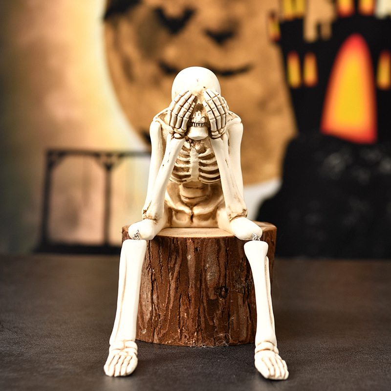 Top rhyme Rekvizit skeleta za Halloween – Sintetska smola, Ručne izrade od smole