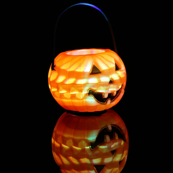 Plastični dekor za Halloween bar/KTV scenu: prijenosna svijetleća tikvasta lampa