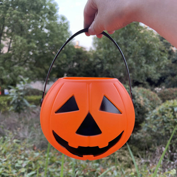 Plastični dekor za Halloween bar/KTV scenu: prijenosna svijetleća tikvasta lampa