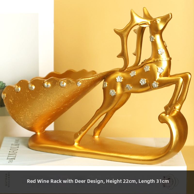 Elka rezīna vīna statīvs – mūsdienīgs minimālais istabas dekors