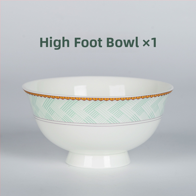 Chengfutang sada mis a tanierov z kostného porcelánu, kruhový tvar, mikrovlnná rúra vhodná, podglazúrové spracovanie, potlač loga a prispôsobenie, ideálne ako darček.