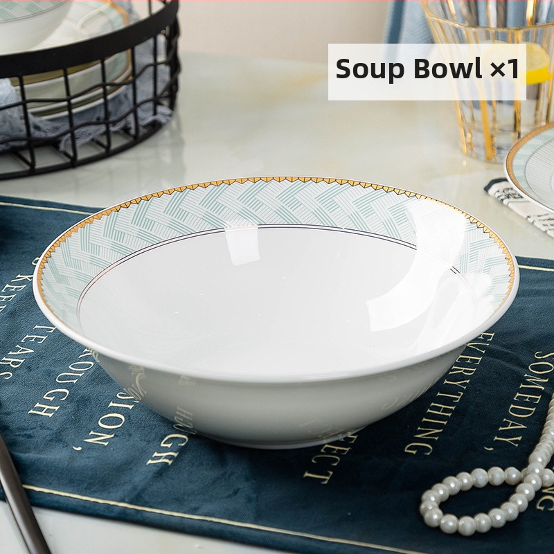 Chengfutang sada mis a tanierov z kostného porcelánu, kruhový tvar, mikrovlnná rúra vhodná, podglazúrové spracovanie, potlač loga a prispôsobenie, ideálne ako darček.