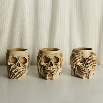 Čaša za pivo od smole — ukras za Halloween bar/stolni dekor, smolaški zanatski predmet (Materijal: sintetička smola; Kategorija: smola rukotvorine; Pakiranje: pojedinačno zapakirano; Poklon: Ne)