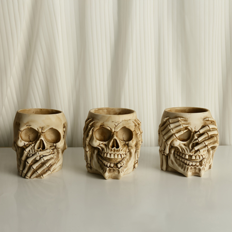 Čaša za pivo od smole — ukras za Halloween bar/stolni dekor, smolaški zanatski predmet (Materijal: sintetička smola; Kategorija: smola rukotvorine; Pakiranje: pojedinačno zapakirano; Poklon: Ne)