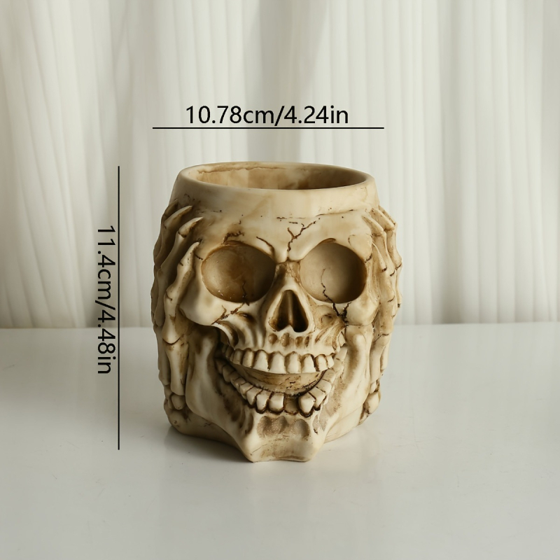Čaša za pivo od smole — ukras za Halloween bar/stolni dekor, smolaški zanatski predmet (Materijal: sintetička smola; Kategorija: smola rukotvorine; Pakiranje: pojedinačno zapakirano; Poklon: Ne)